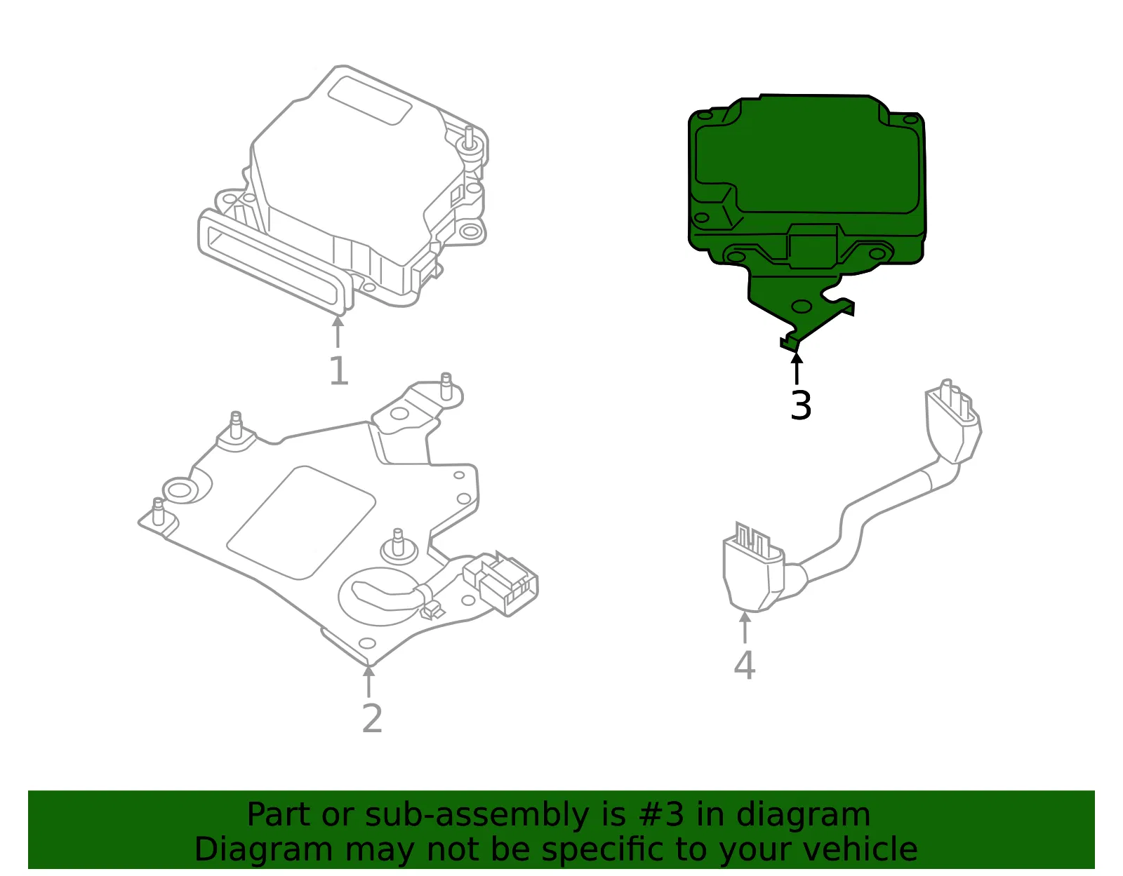 Control Module - Nissan (283D0-3JA0A) - view 2
