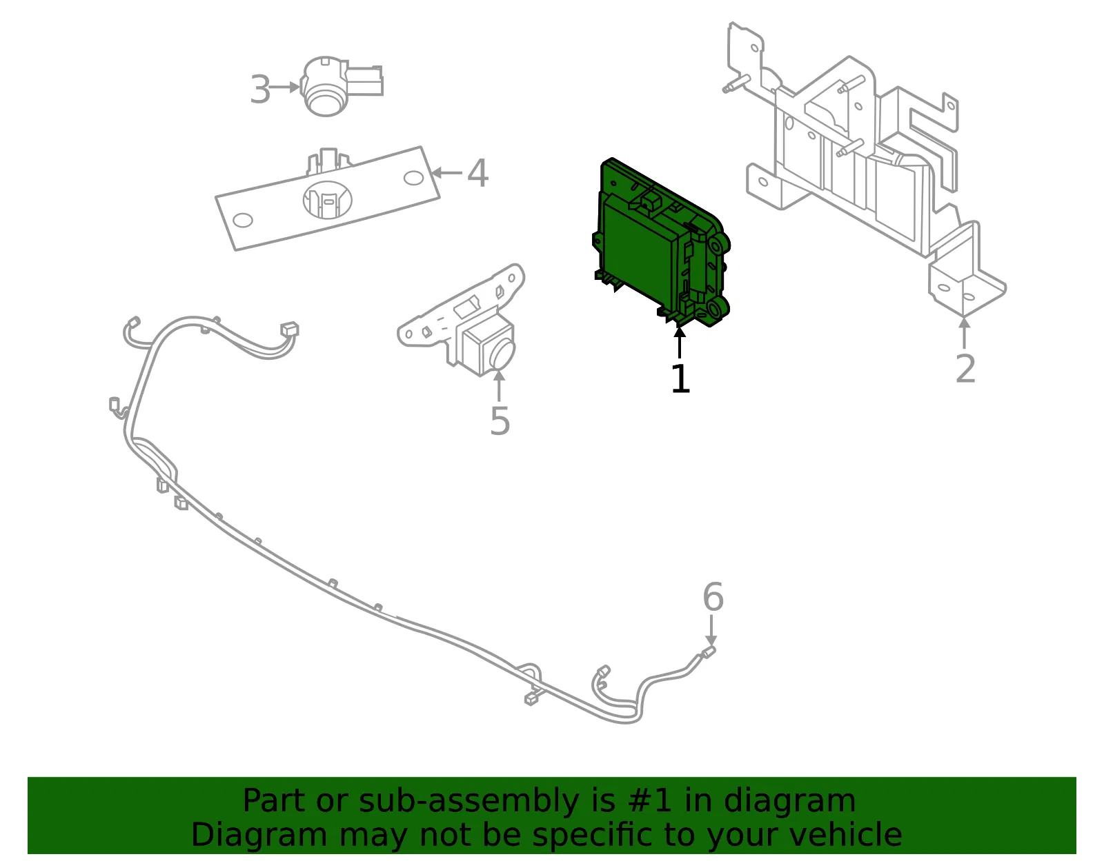 Sensor - Nissan (28437-6RR7A) - view 2