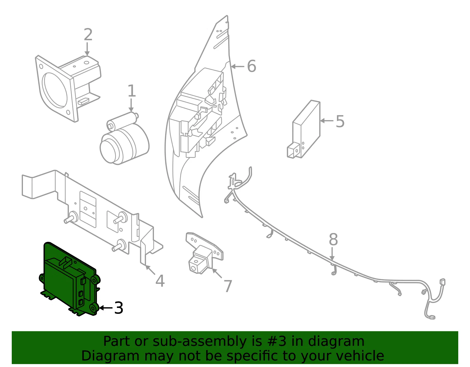 Sensor - Nissan (28437-7JA4A) - view 2