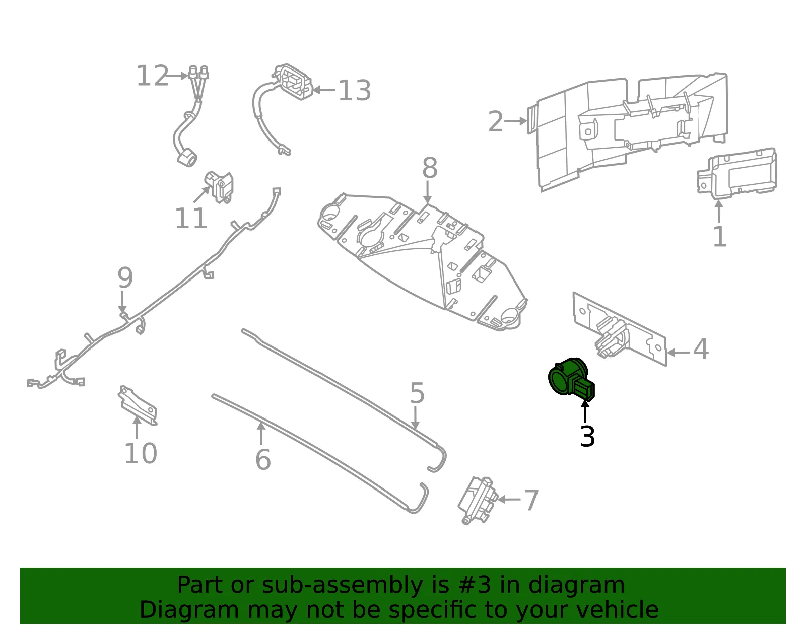 Sensor - Nissan (28438-1672R) - view 2