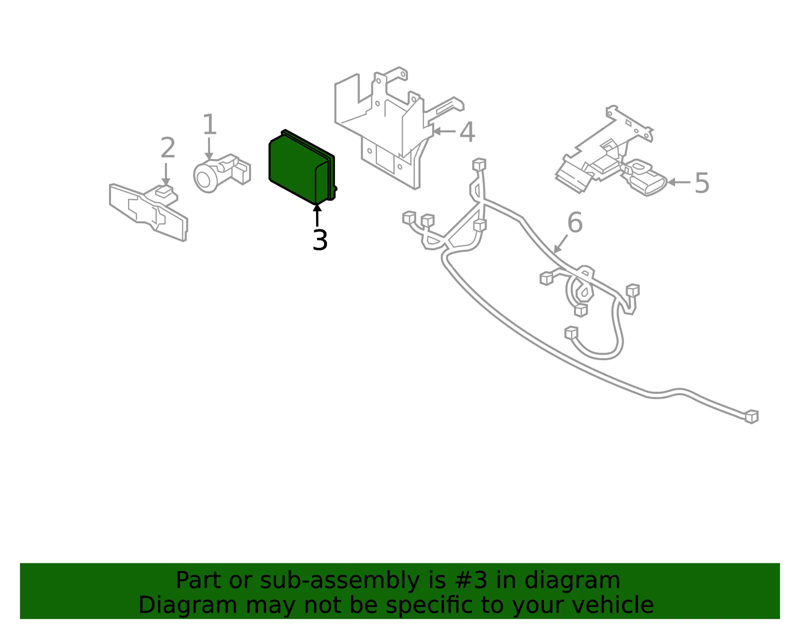 Sensor - Nissan (28438-4GA3B) - view 2
