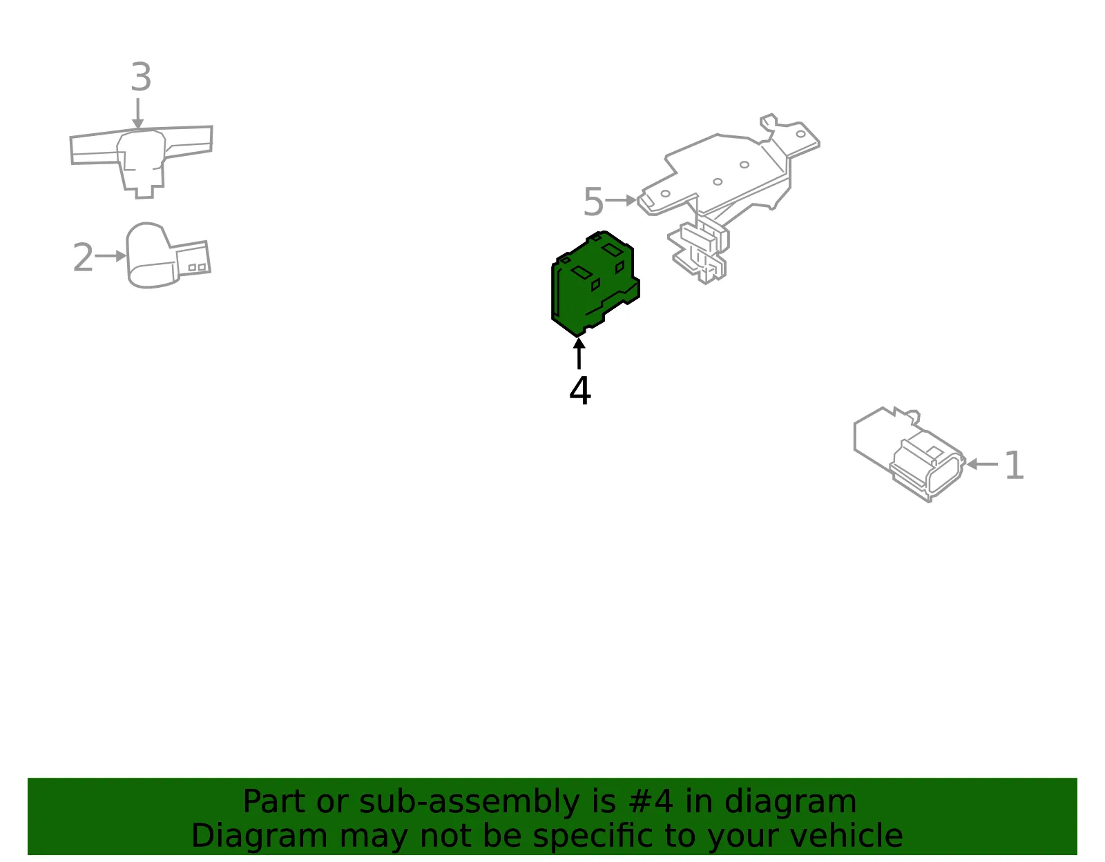 Sensor - Nissan (28438-4RA1A) - view 2