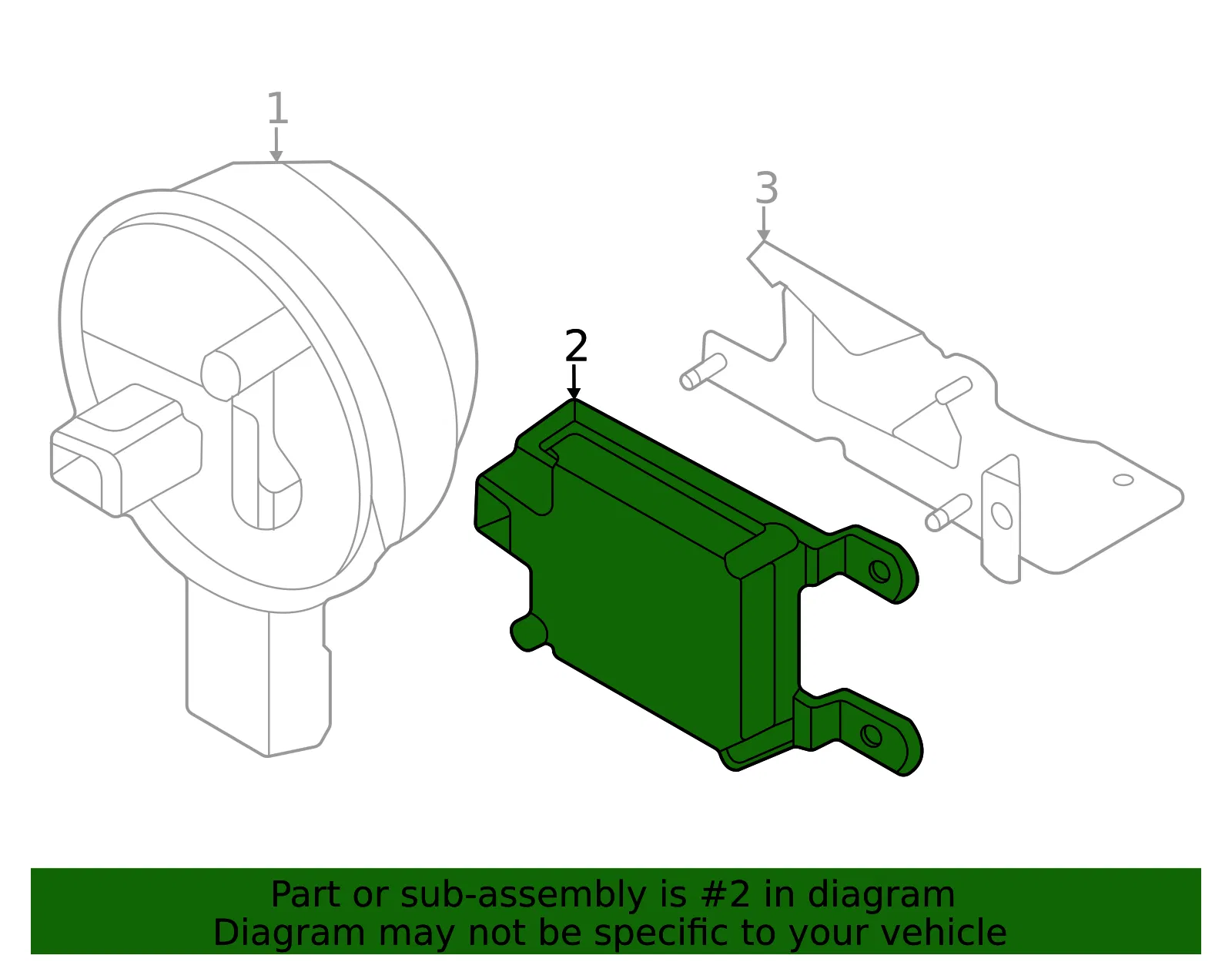 Sensor - Nissan (28438-5EA5E) - view 2