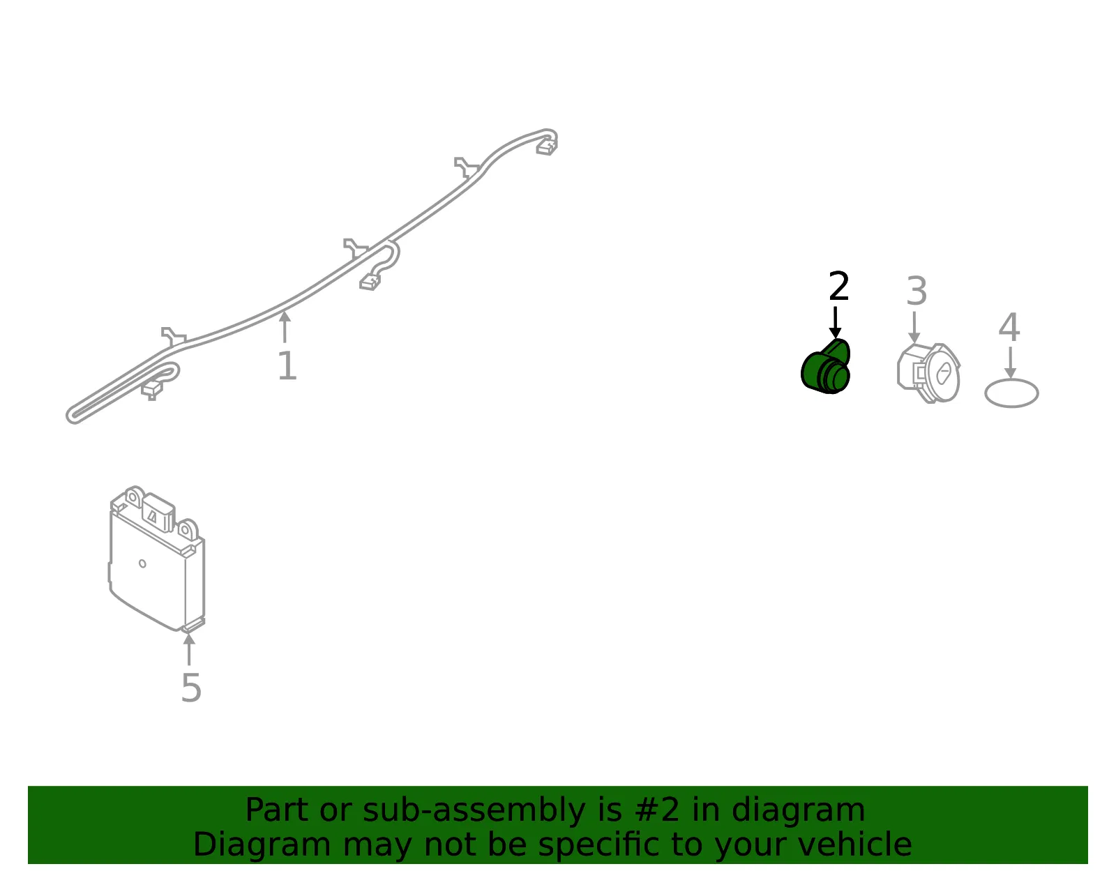 Sensor - Nissan (28438-5RA1A) - view 3