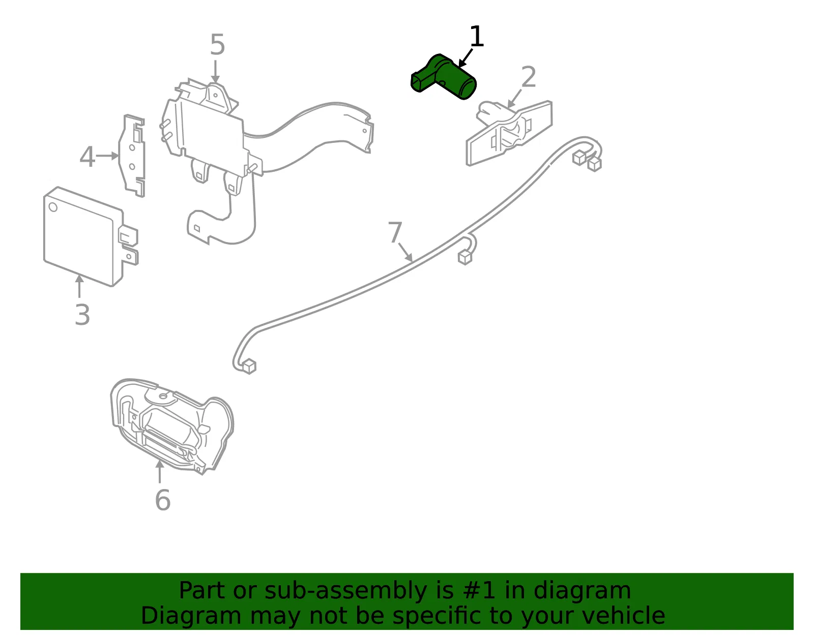 Sensor - Nissan (28438-5ZA0B) - view 3