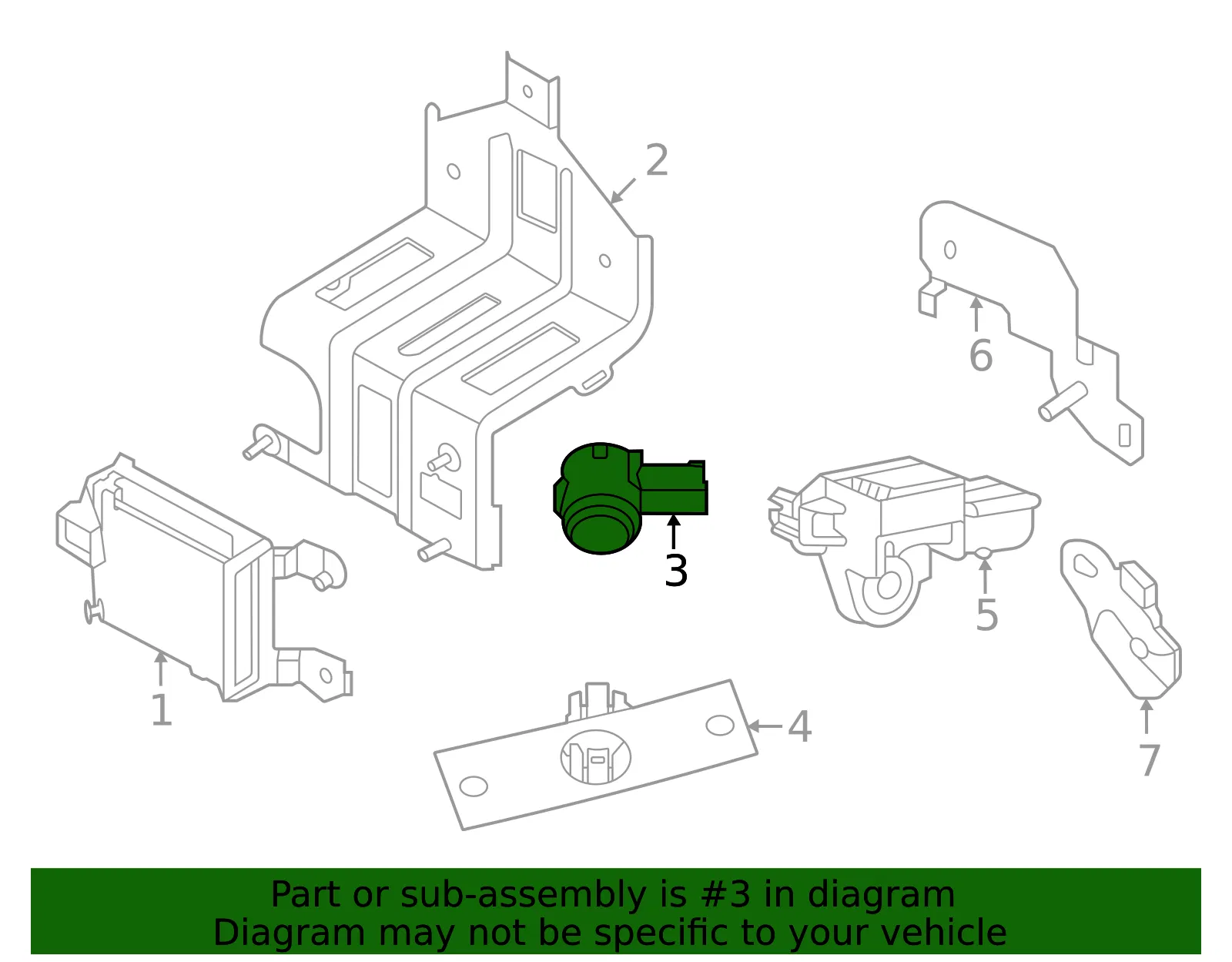 Sensor - Nissan (28438-6GP6A) - view 2