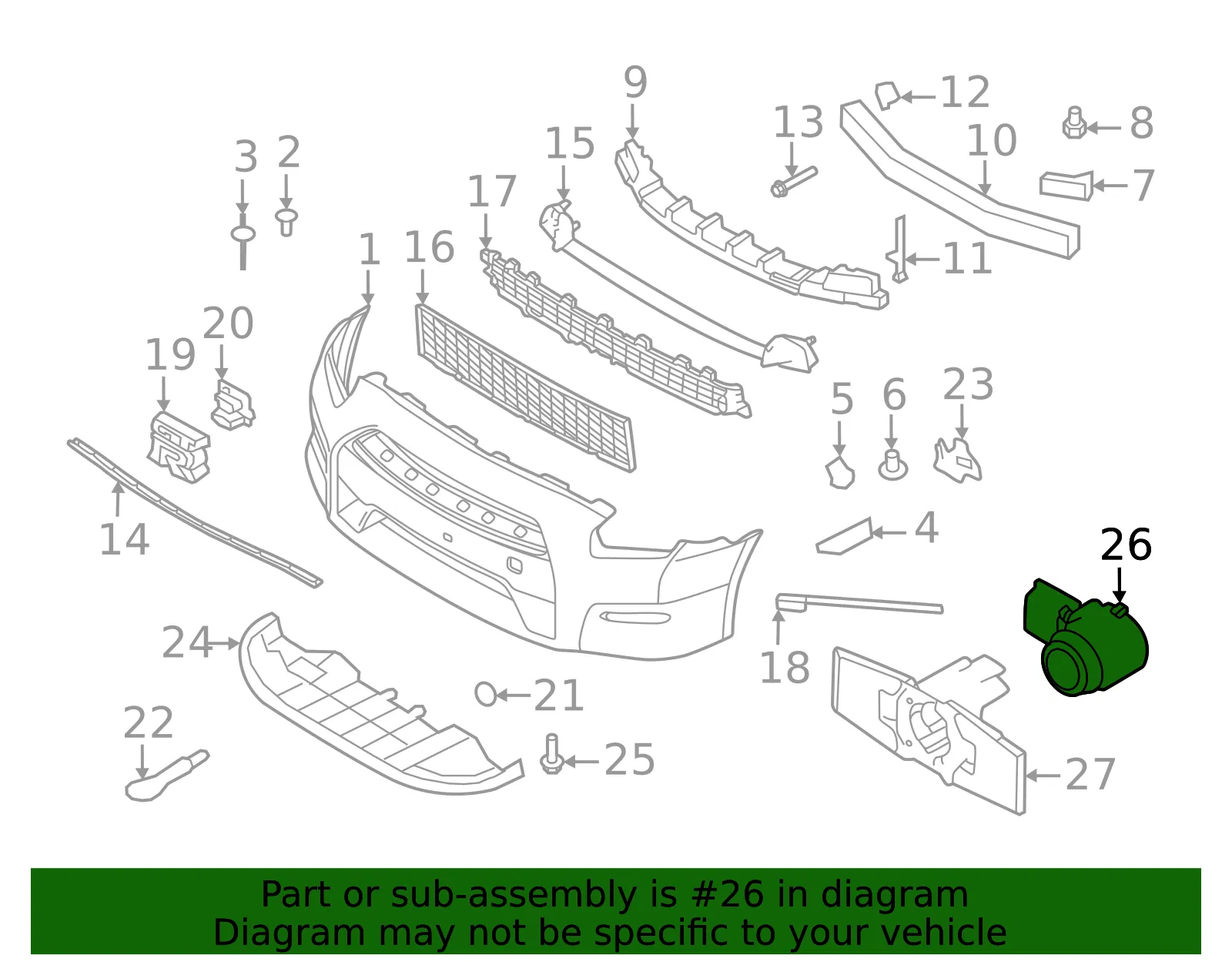 Sensor - Nissan (28438-6HV0A) - view 2