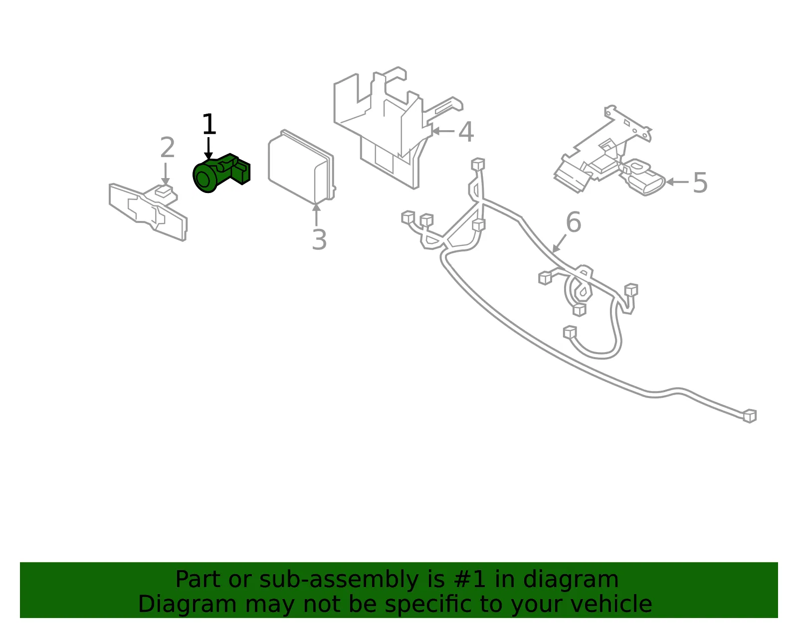 Sensor - Nissan (28438-6JL2A) - view 2