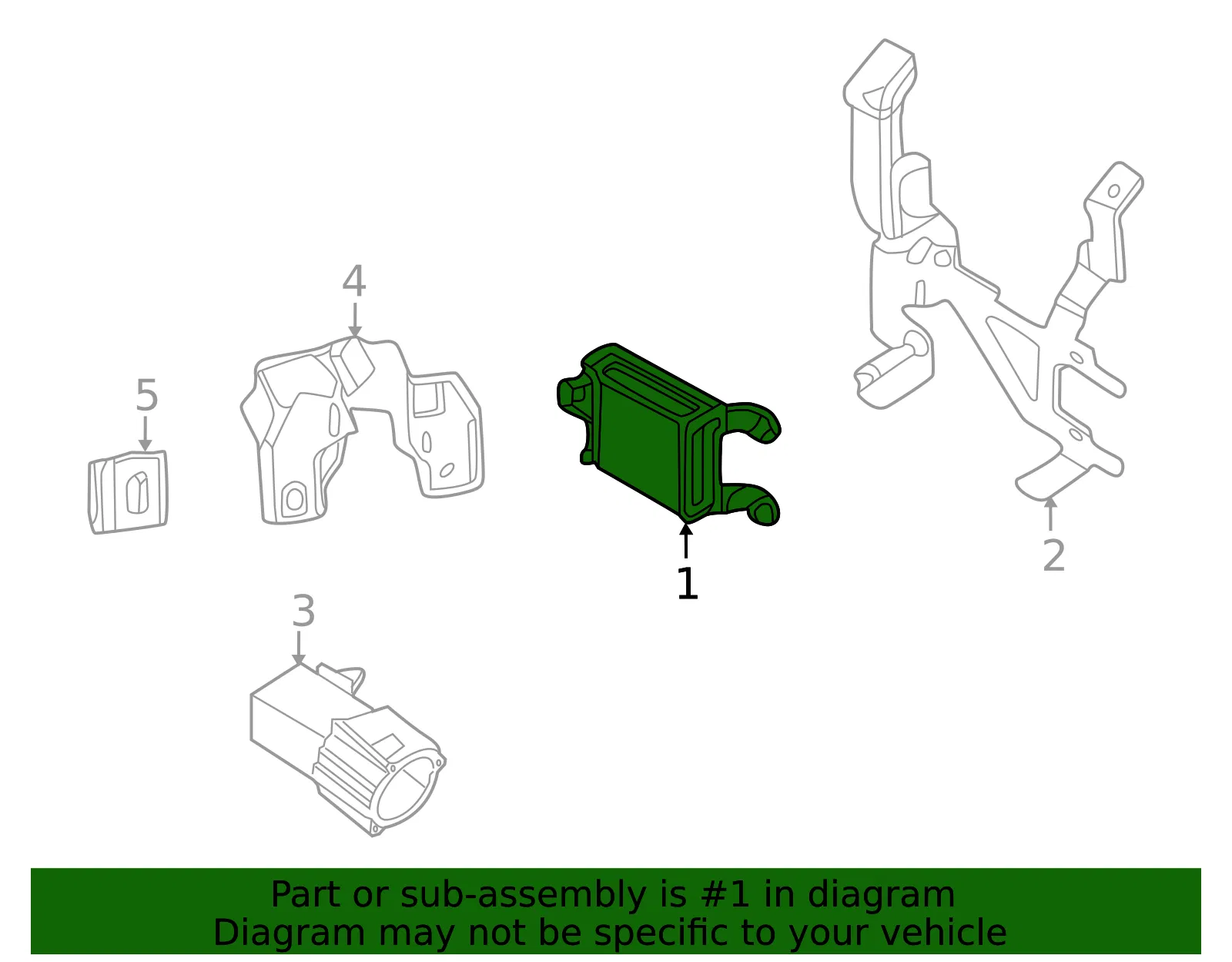 Sensor - Nissan (28438-6LA3C) - view 2