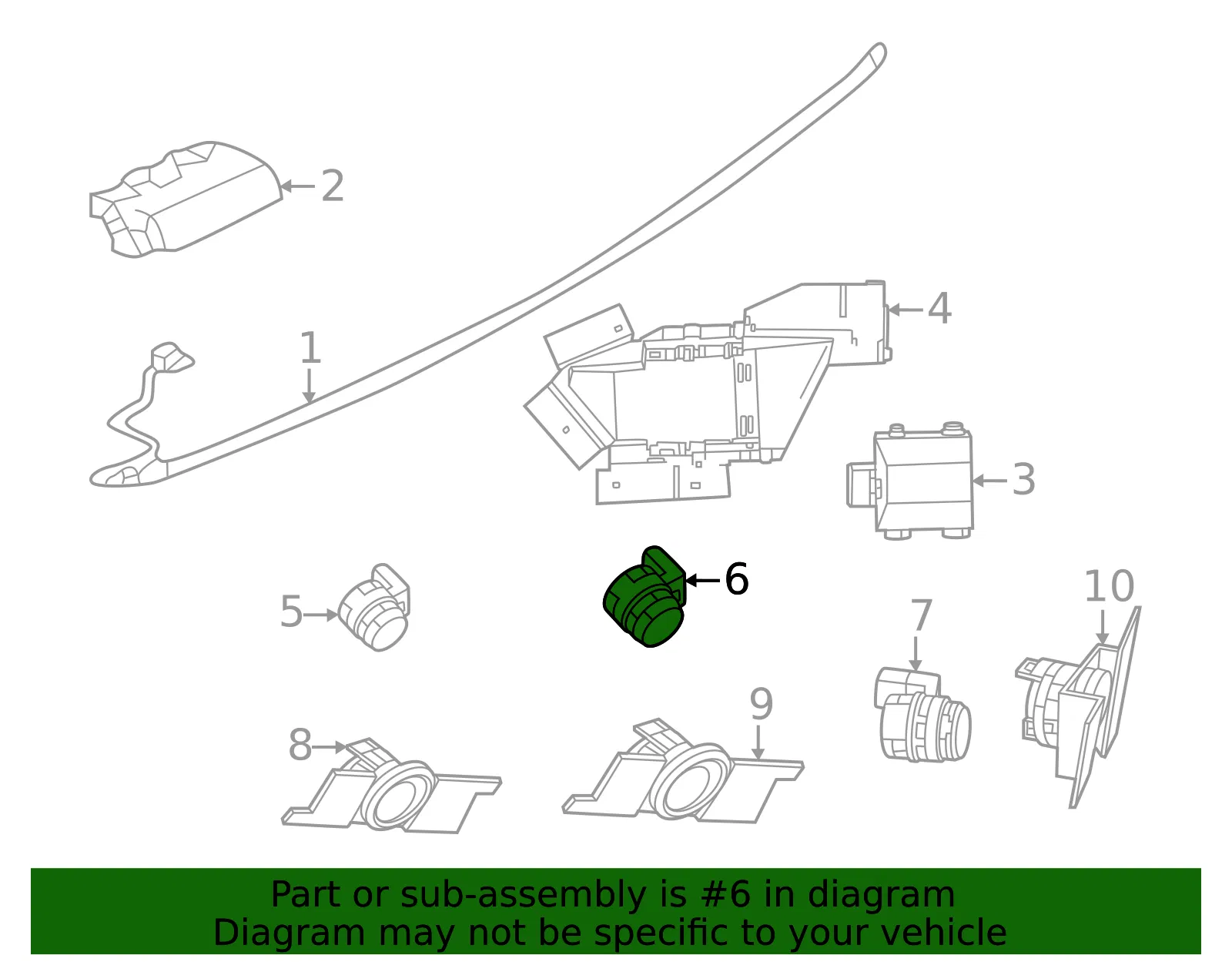 Sensor - Nissan (28438-7BA0G) - view 2