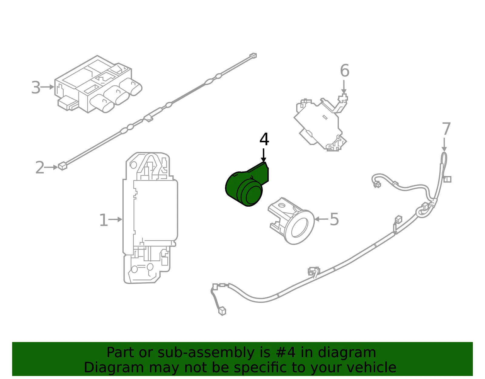 Sensor - Nissan (28438-7FL0C) - view 3