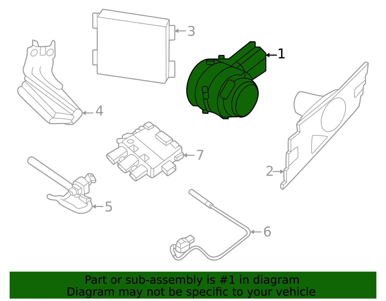 Sensor - Nissan (28438-7JA1A) - view 2