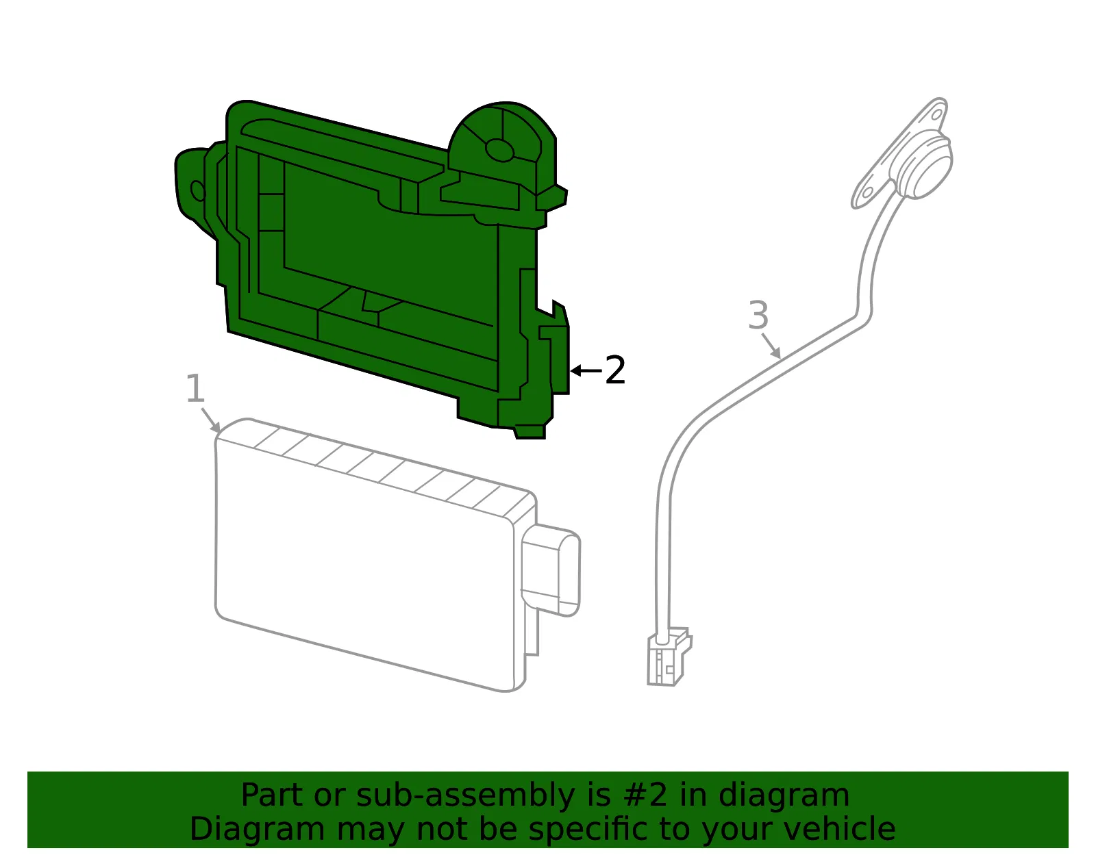 Blind Spot Detection System Warning Sensor Bracket - Nissan (28452-5AA0F) - view 2