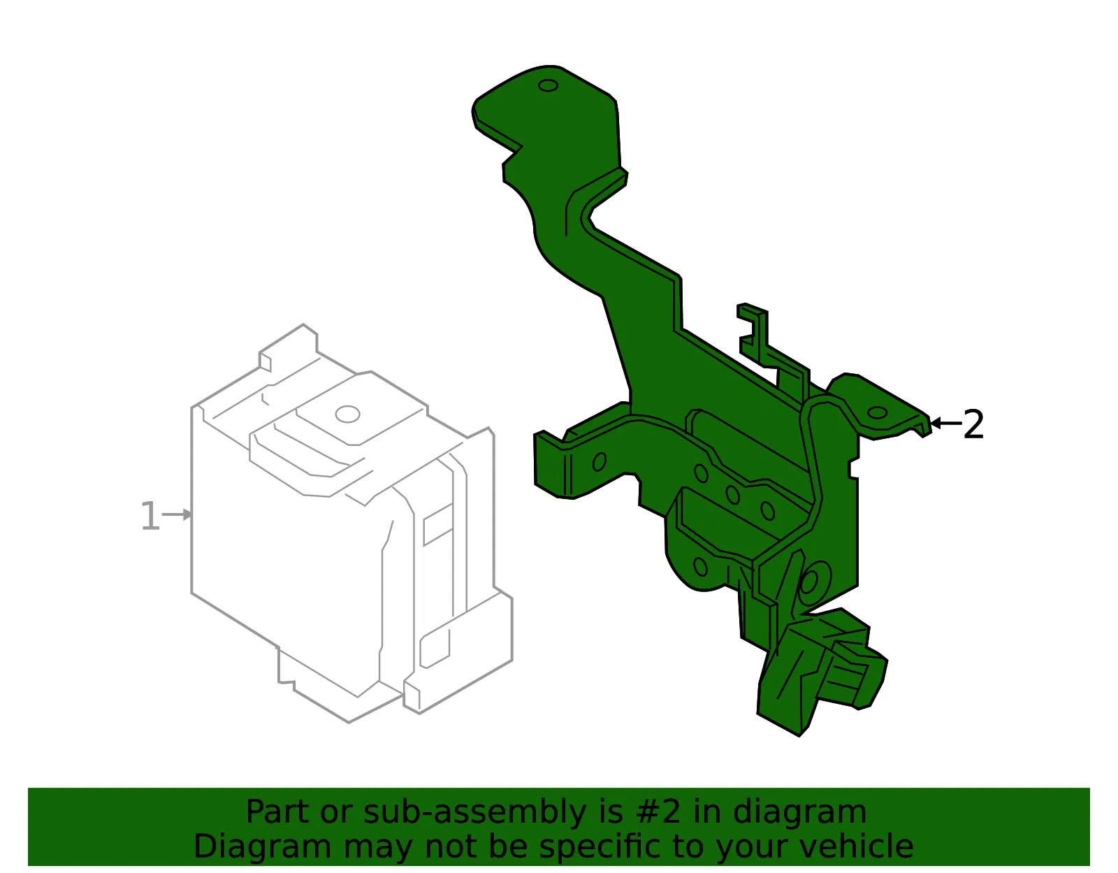 Distance Sensor Bracket - Nissan (28452-5AA4A) - view 3