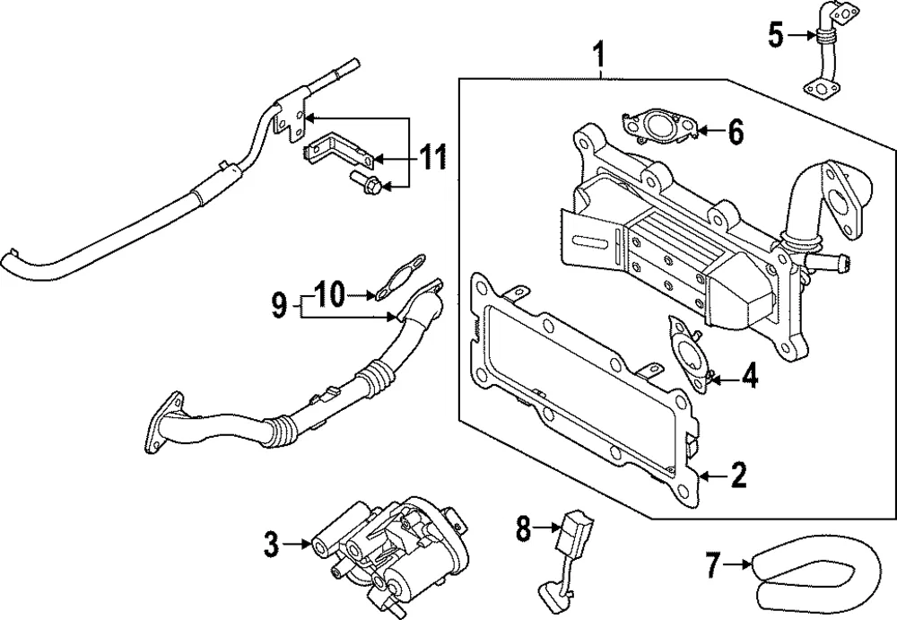 Connector Pipe Gasket - Kia (28493-2S030)