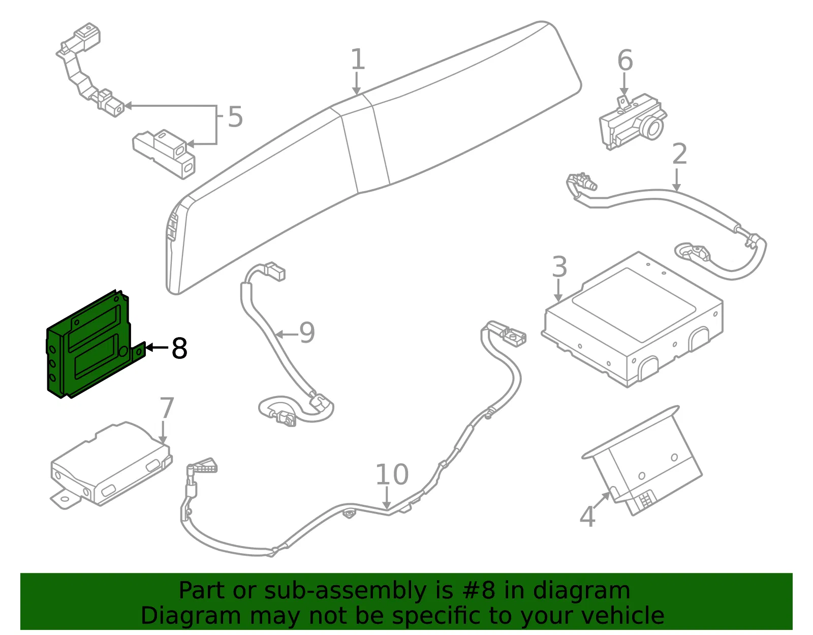 Control Module - Nissan (284A1-5MR5B) - view 2
