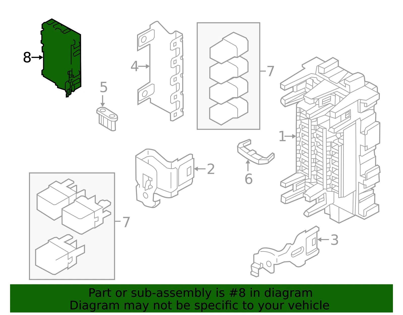 Body Control Module - Nissan (284B1-9KF0D) - view 2