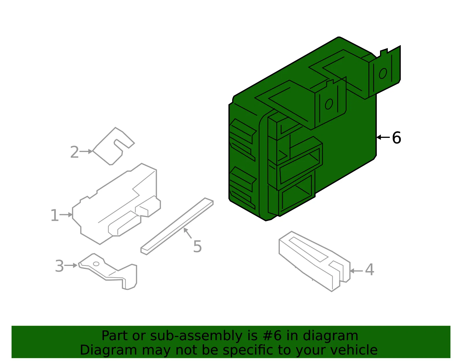 Body Control Module - Nissan (284B2-9DJ1A) - view 2