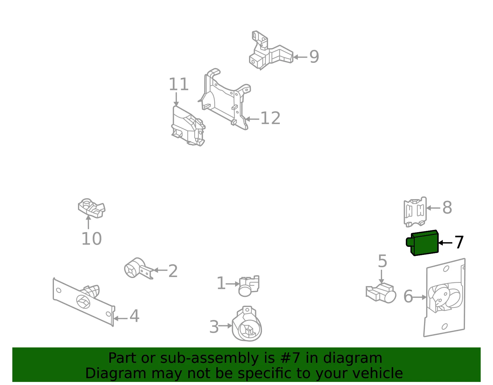 Radar Sensor - Nissan (284N0-5MT0A) - view 2