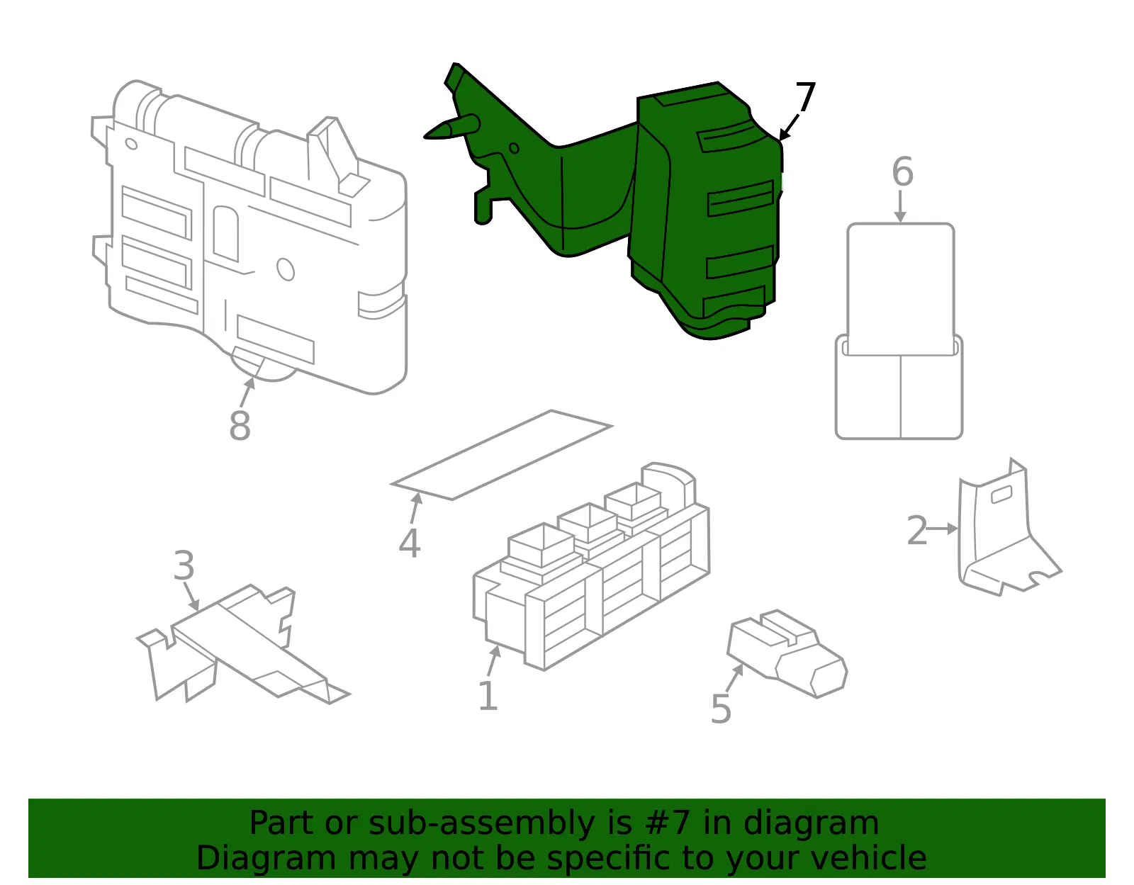 Control Module - Nissan (284U1-6CG0A) - view 2