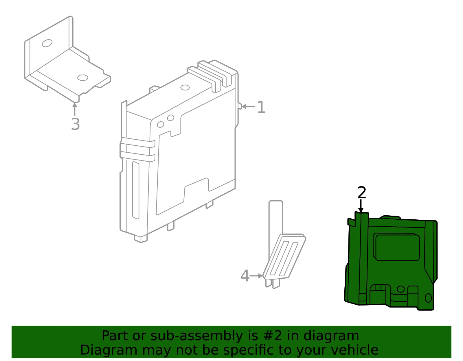 Control Module - Nissan (284U7-5MR1B) - view 2