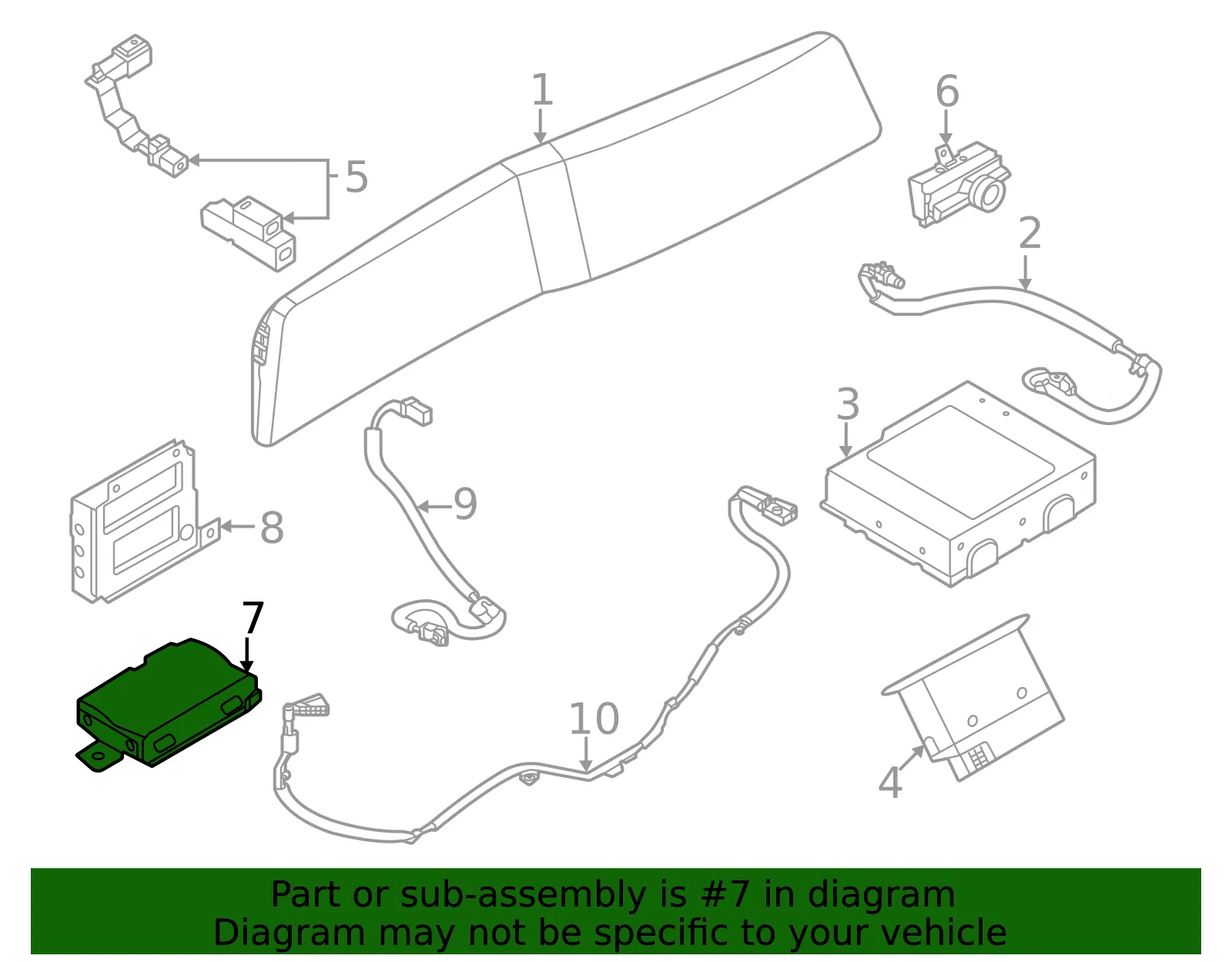 Control Module - Nissan (284U8-5MP0B) - view 2