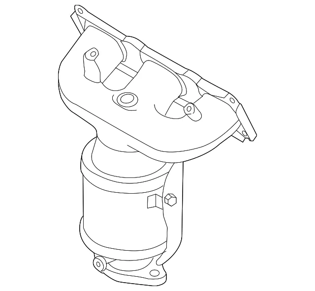 Mnfd W/Converter - Driver's Side (LH) - Kia (28510-3CHW0)