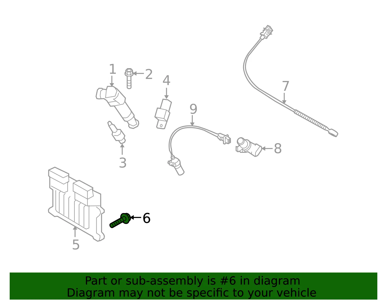 ECM Bolt - Kia (28528-26300) - view 2