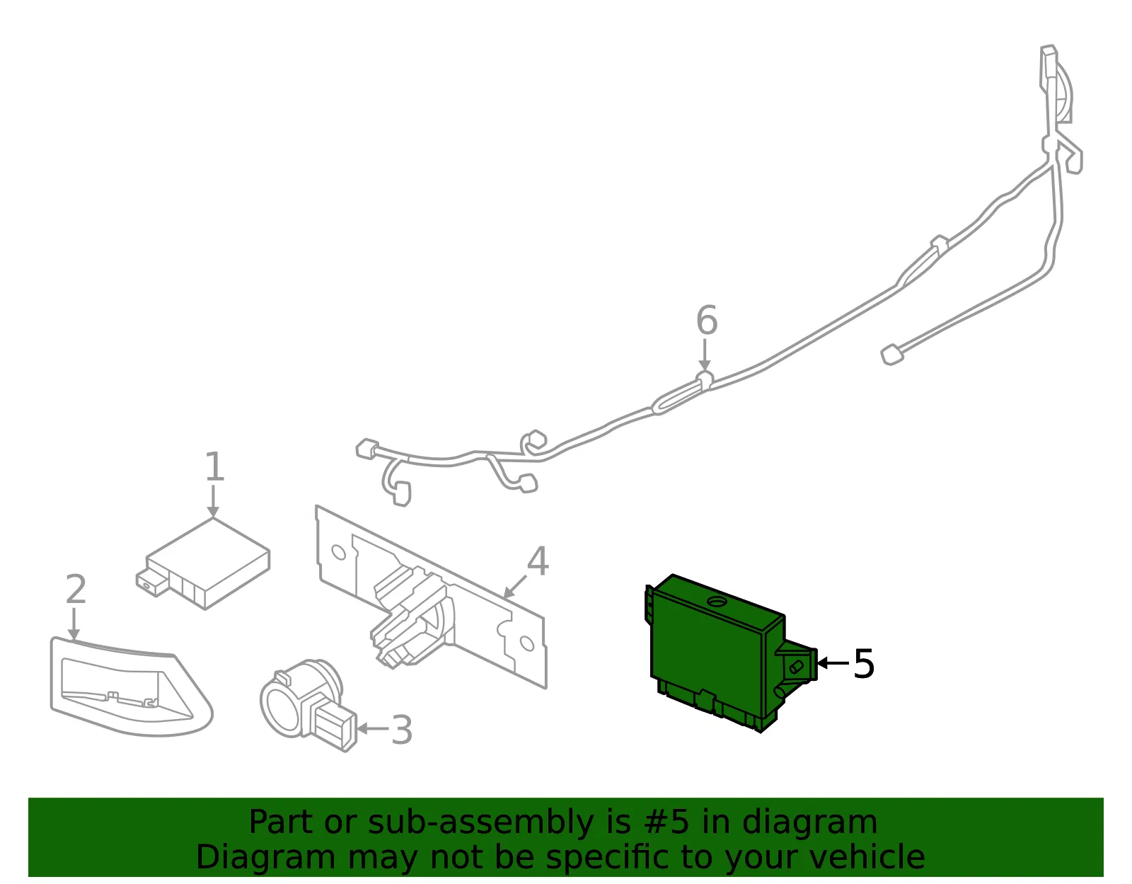 Control Module - Nissan (28532-6RW2A) - view 2