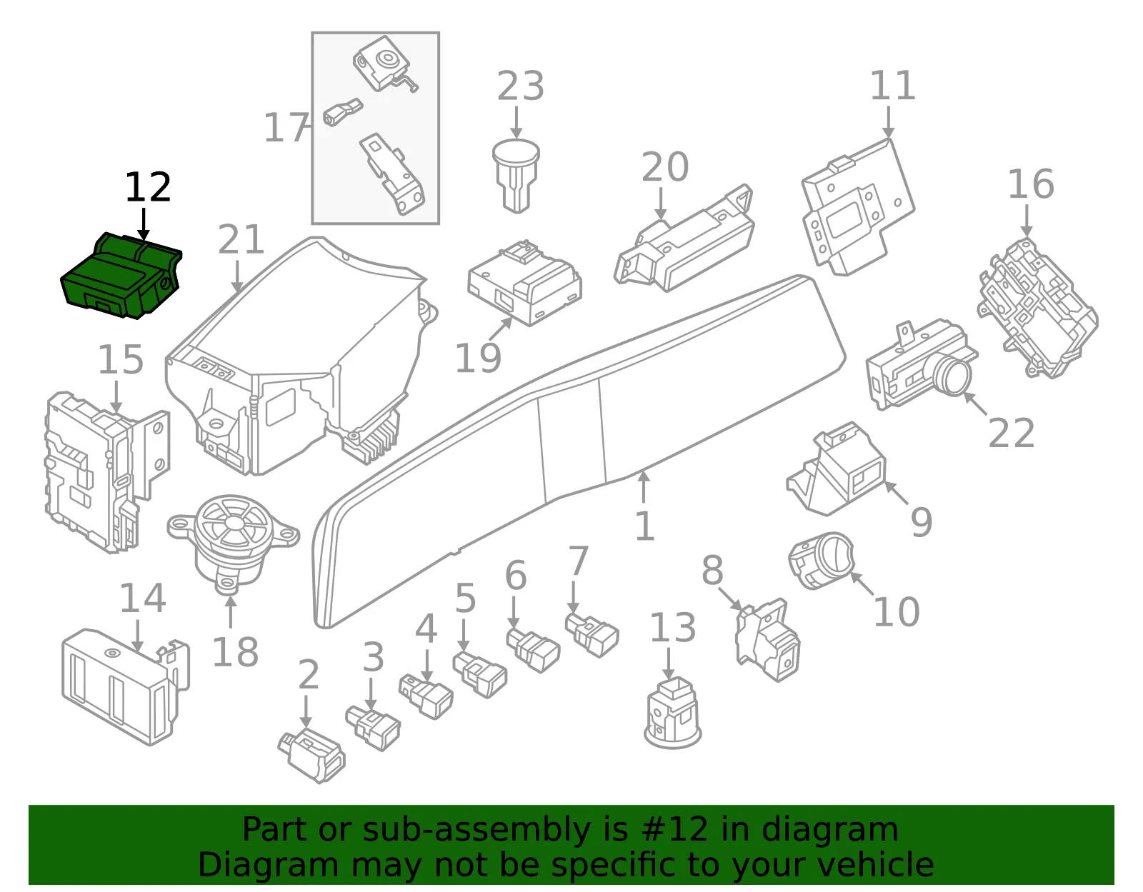 Module - Nissan (28544-5MP4A) - view 2