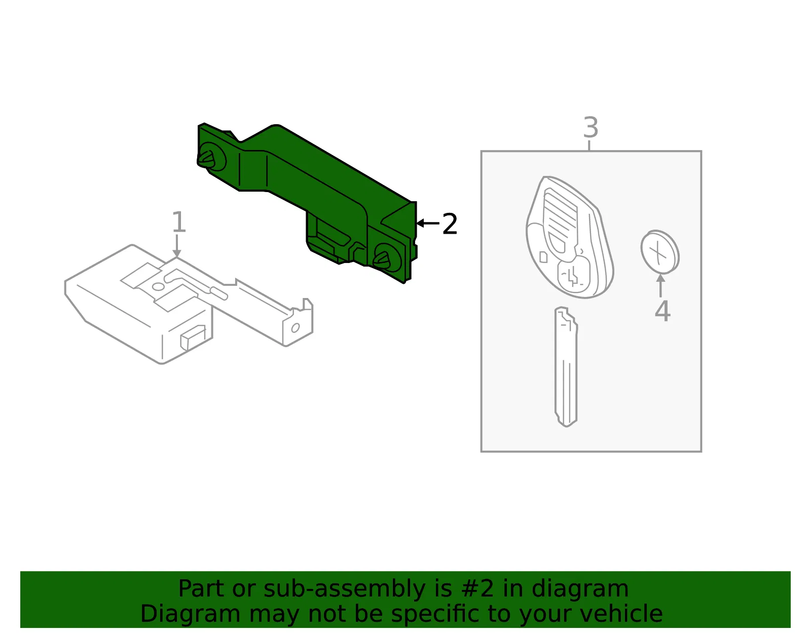 Keyless Entry Antenna - Nissan (28590-EL00A) - view 2
