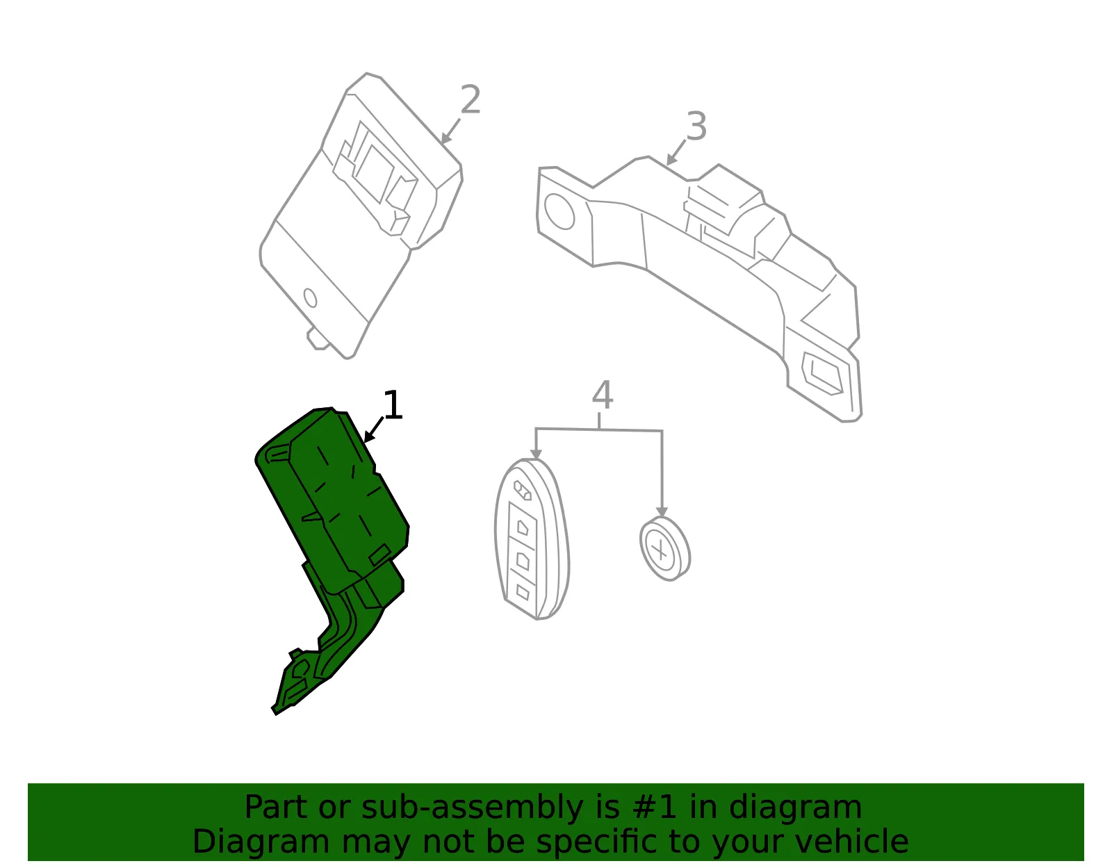 Control Module - Nissan (28595-4RA0A) - view 2