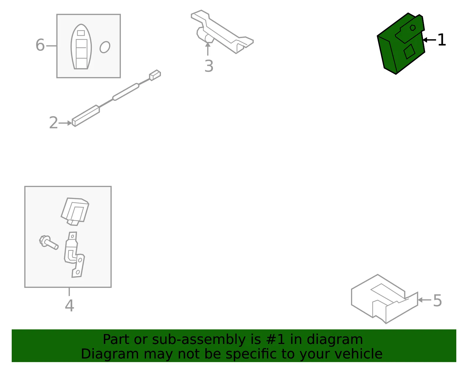 Keyless Entry Module - Nissan (28595-JF30A) - view 2