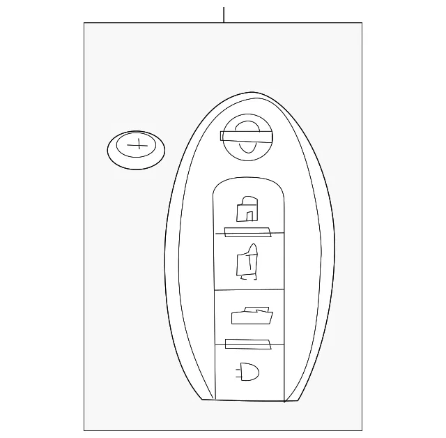 Keyless Entry Transmitter - Nissan (285E3-1ET5A)