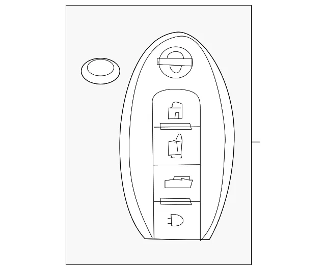 Keyless Entry Transmitter - Nissan (285E3-1JA2A)
