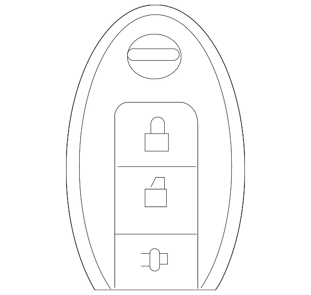 Keyless Entry Transmitter - Nissan (285E3-6TA5B)