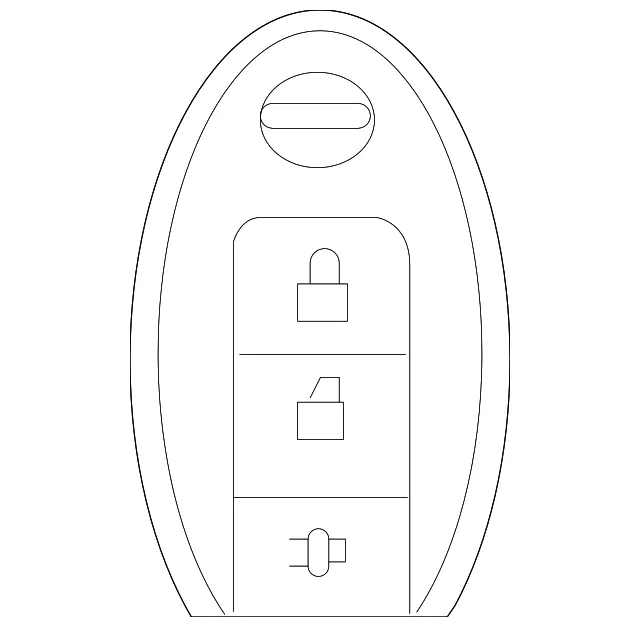 Keyless Entry Transmitter - Nissan (285E3-6TA7B)
