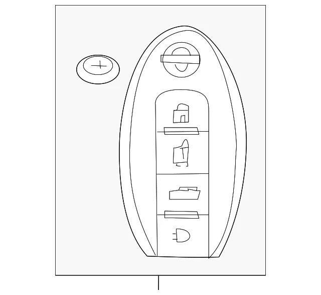 Keyless Entry Transmitter - Nissan (285E3-6XR1A)