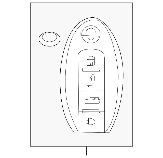 Keyless Entry Transmitter - Nissan (285E3-9N07A)