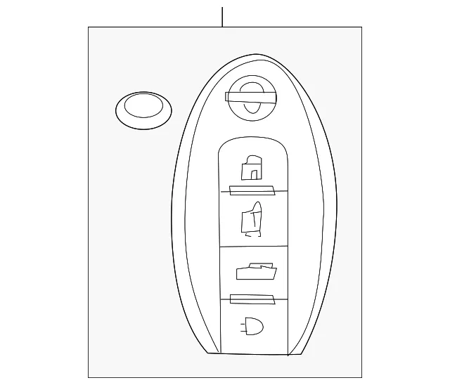 Keyless Entry Transmitter - Nissan (285E3-9UH7A)