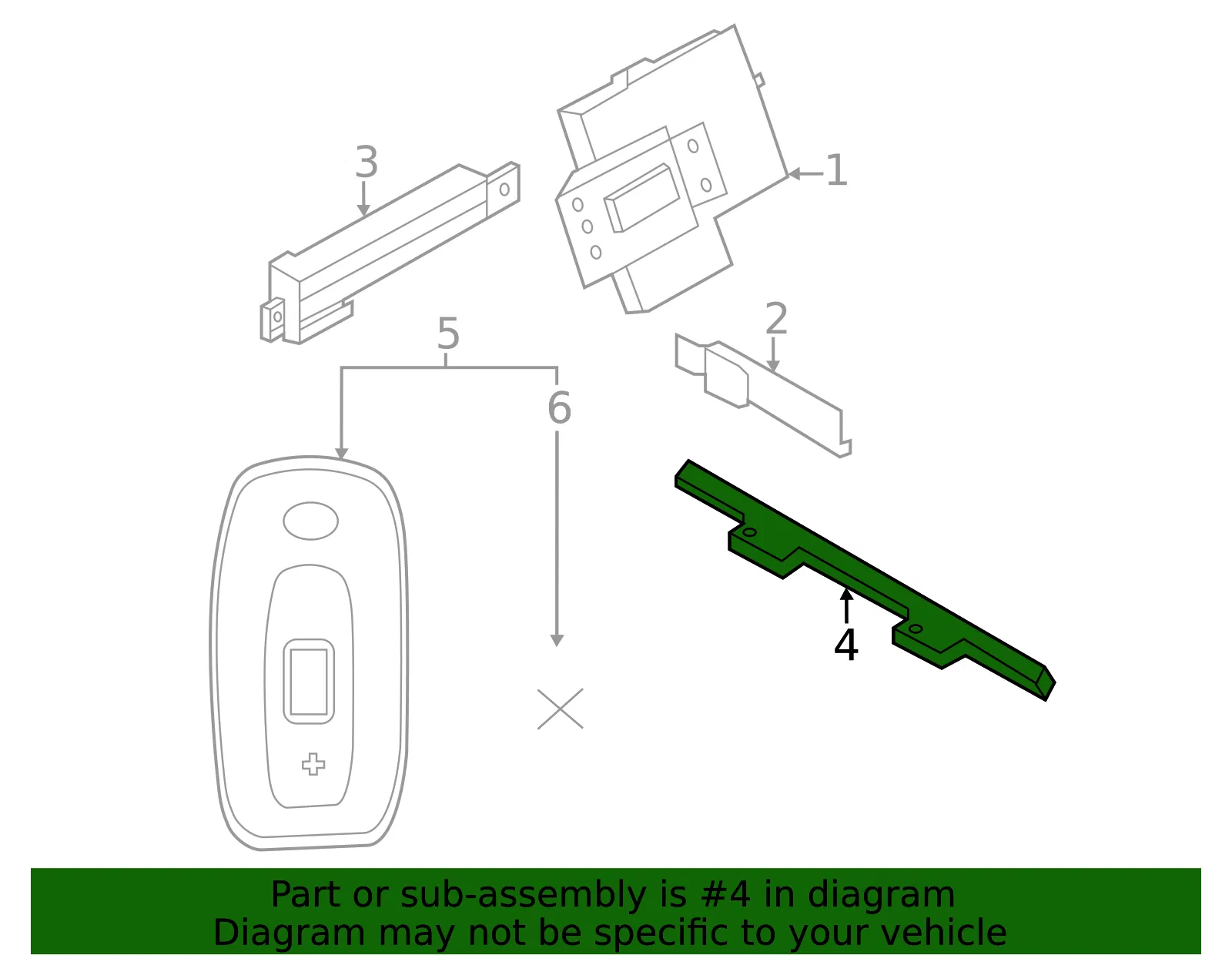 Keyless Entry Antenna - Nissan (285E5-5MP0A) - view 2