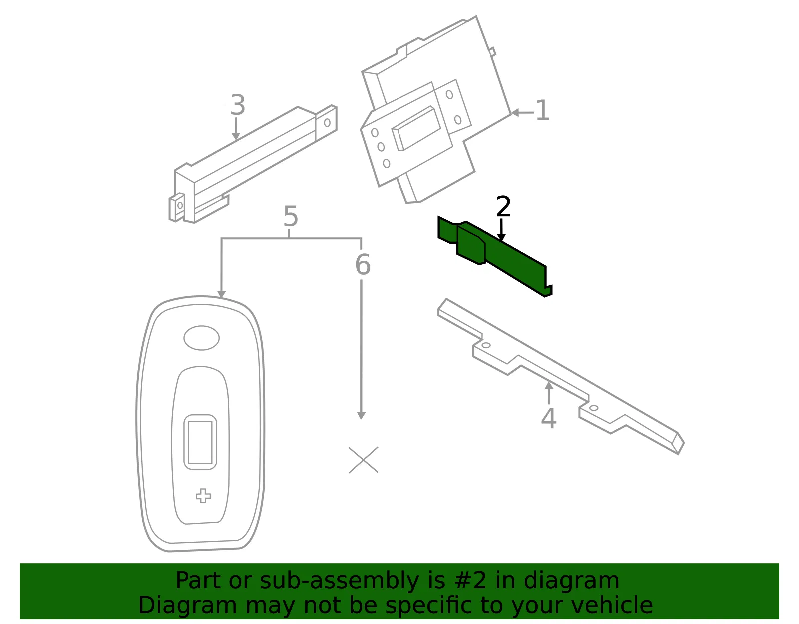 Keyless Entry Antenna - Nissan (285E6-6XJ0A) - view 2