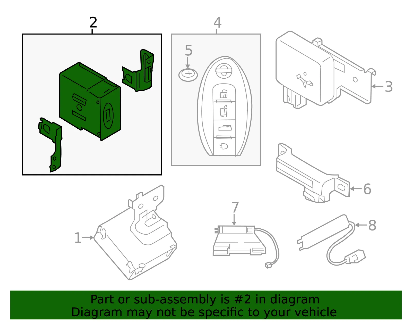 Control & Sensor - Nissan (285F5-1EA0A) - view 2