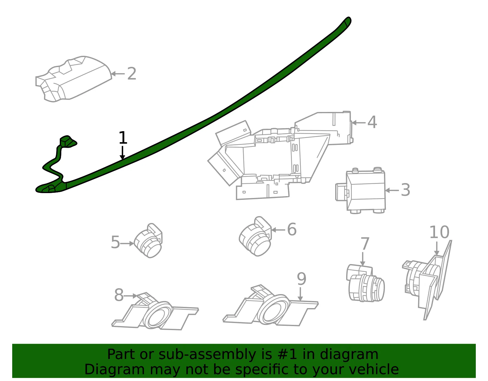 Motion Sensor - Nissan (285T2-7BA0A) - view 2
