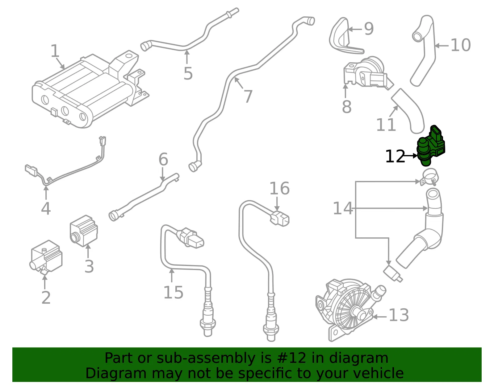 Pressure Sensor - Kia (28924-2M610) - view 2
