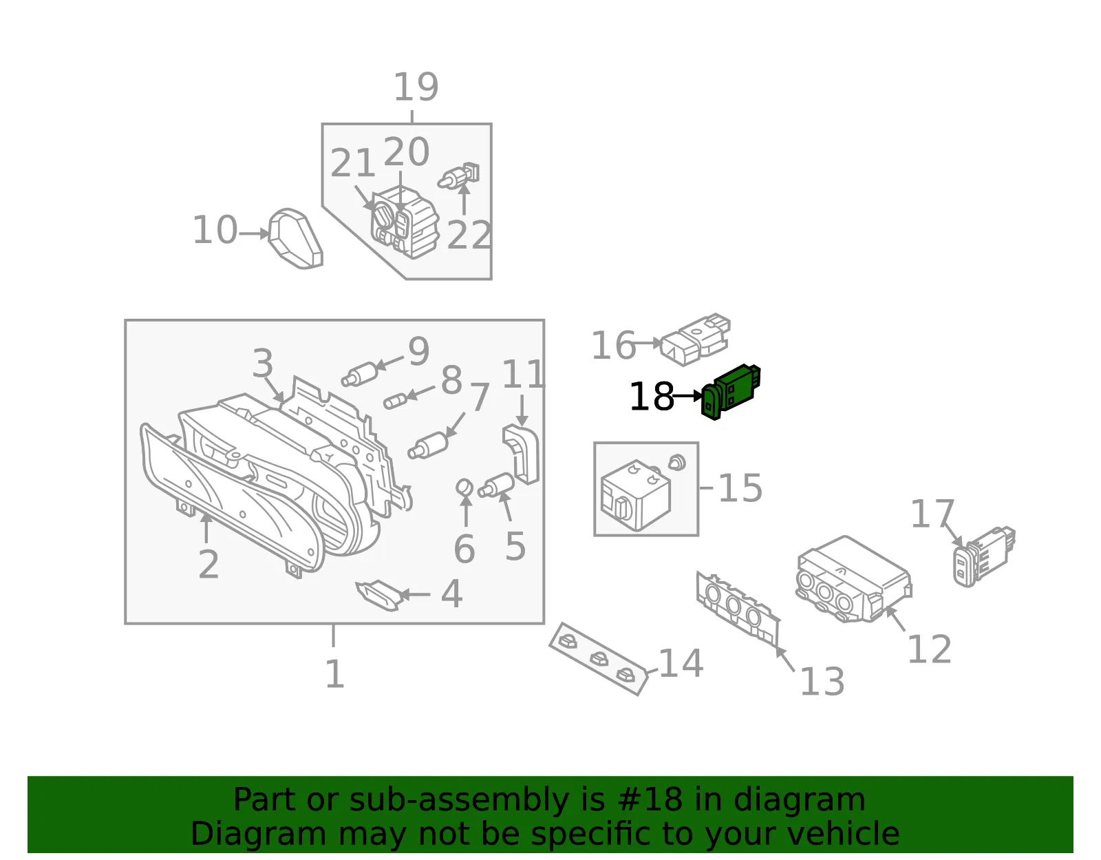 Lock Switch - Volvo (30613569) - view 2