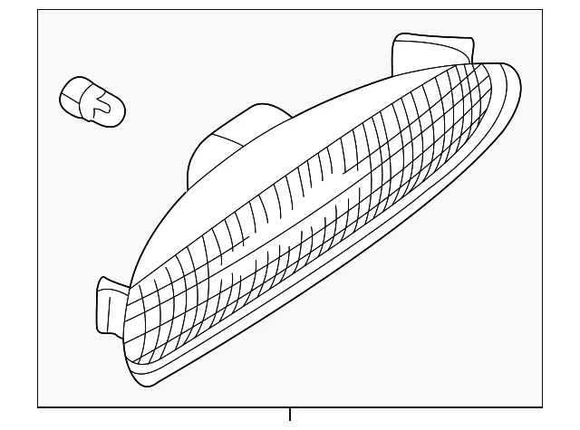 Side Marker Lamp - Passenger Side (RH) - Volvo (30613668)