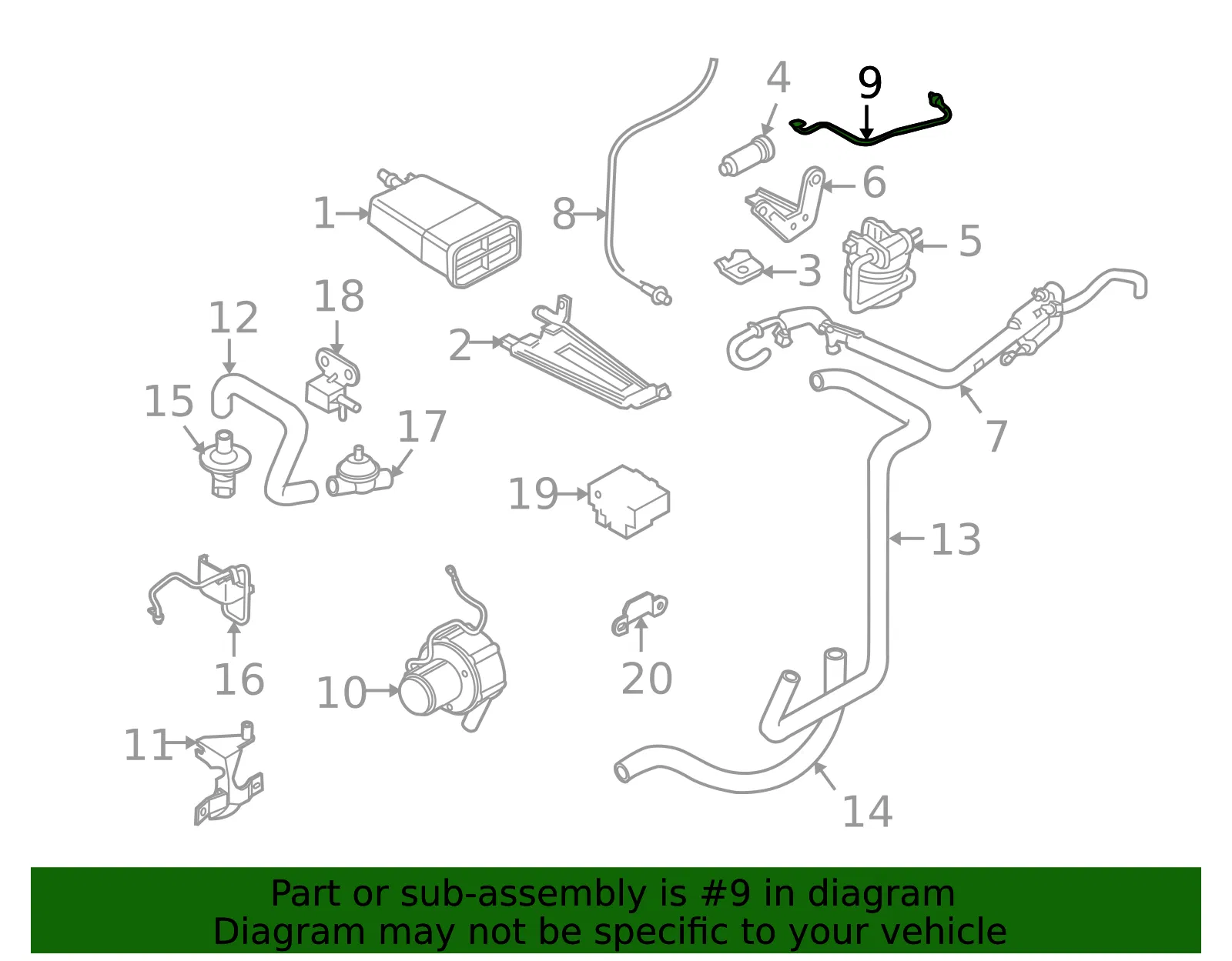 Oxygen Sensor - Volvo (30617336) - view 2
