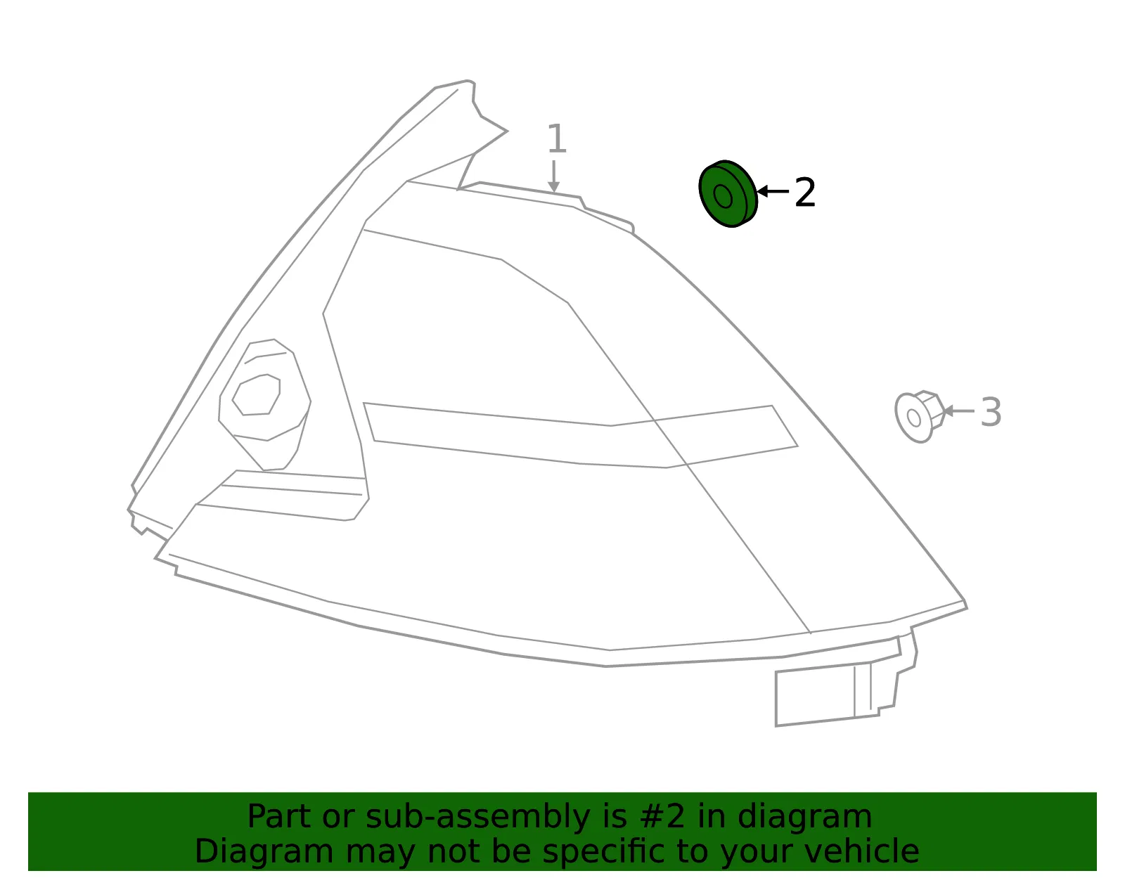 Tail Lamp Plug - Volvo (30622922) - view 2