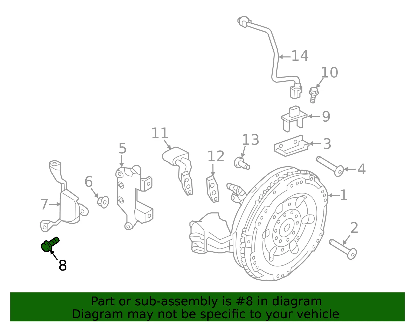 Engine Control Module (ECM) Screw - Volvo (30624363) - view 2